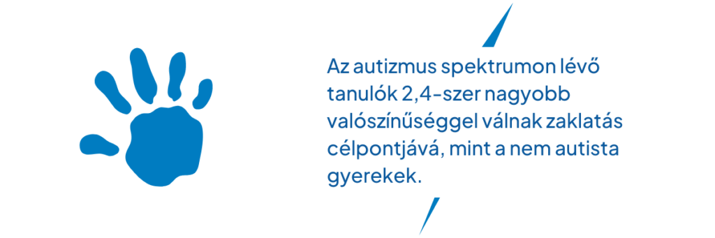 Az autizmus spektrumon lévő tanulók 2,4-szer nagyobb valószínűséggel válnak zaklatás célpontjává, mint a nem autista gyerekek.